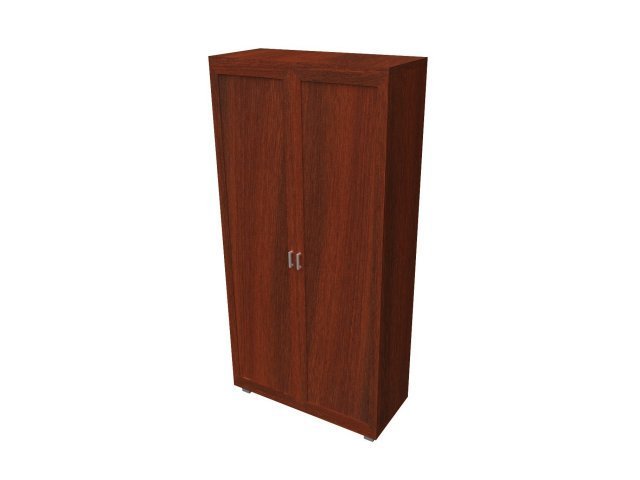 Двухстворчатый шкаф-гардероб для гостиницы 96х46х200 см - «Comfort Quadro», Орех