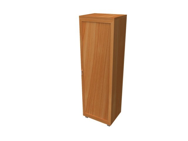 Одностворчатый шкаф-гардероб для гостиницы 66х46х200 см - «Comfort Quadro», Вишня Оксфорд