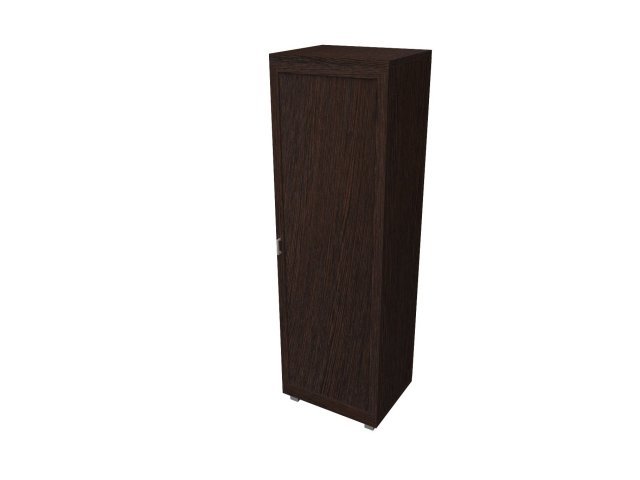 Одностворчатый шкаф-гардероб для гостиницы 66х46х200 см - «Comfort Quadro», Дуб Венге