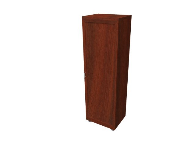 Одностворчатый шкаф-гардероб для гостиницы 66х46х200 см - «Comfort Quadro», Орех
