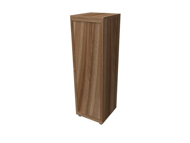 Одностворчатый шкаф-гардероб для гостиницы 66х60х200 см - «Comfort Quadro», Ясень Шимо тёмный