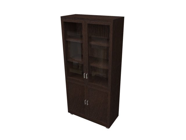Комбинированный шкаф для гостиницы 96х46х200 см - «Comfort Quadro», Дуб Венге