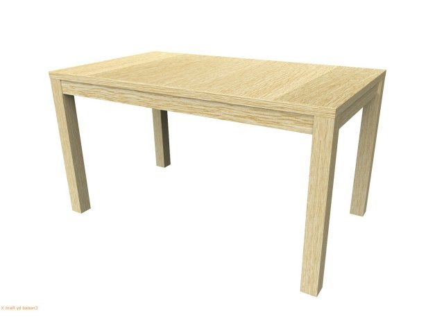 Обеденный стол для гостиницы 140х80х73 см - «Comfort Quadro», Дуб Беленый