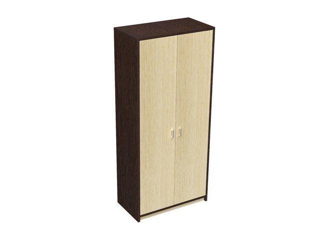 Двухсекционный шкаф для гостиницы 90х45х199 см - «Comfort Next», Дуб комбинированный