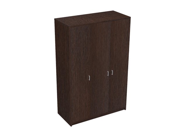 Трехсекционный шкаф для гостиницы 132х60х199 см - «Comfort Next», Дуб Венге