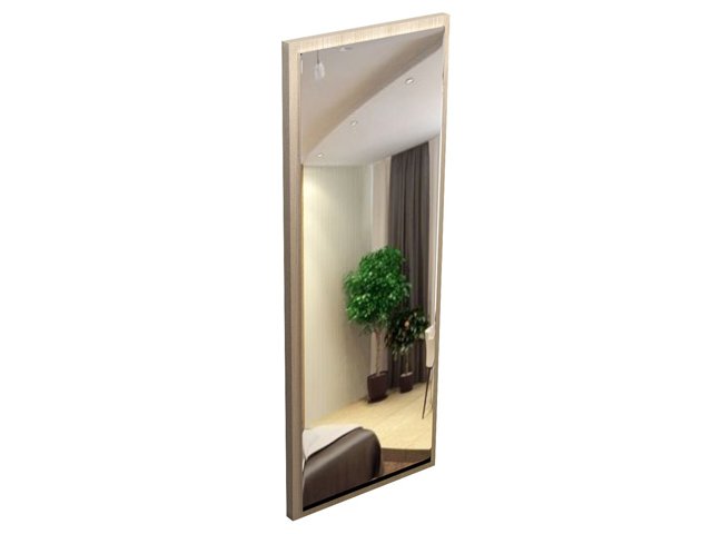 Зеркало для гостиницы 50х3х132 см - «Comfort Next», Ясень Шимо светлый
