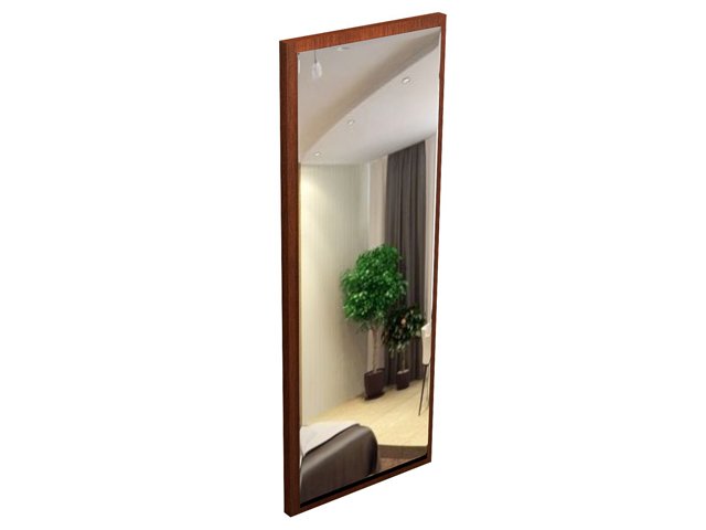 Зеркало для гостиницы 50х3х132 см - «Comfort Next», Орех