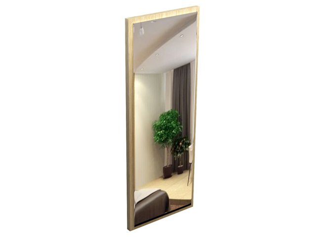Зеркало для гостиницы 50х3х132 см - «Comfort Next», Дуб Беленый