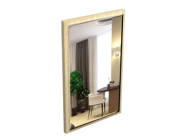 Зеркало для гостиницы 50х3х80 см - «Comfort Next», Дуб Беленый