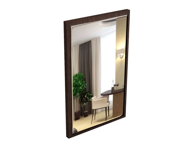 Зеркало для гостиницы 50х3х80 см - «Comfort Next», Дуб Венге