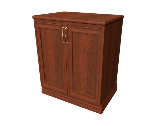 Тумба 2-х дверная с внутренней полкой для гостиницы 65х46х73 см - «Comfort Deco», Орех