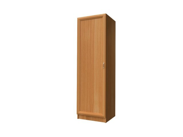 Одностворчатый шкаф-гардероб для гостиницы 60х60х215 см - «Comfort Style», Вишня Оксфорд