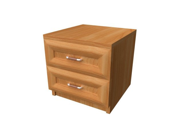 Прикроватная тумба с 2-мя ящиками для гостиницы 45х44х42 см - «Comfort Style», Вишня Оксфорд