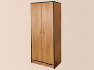 Двухстворчатый шкаф для одежды (комбинированный)