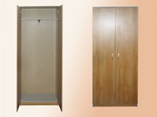 Двухстворчатый шкаф для одежды
