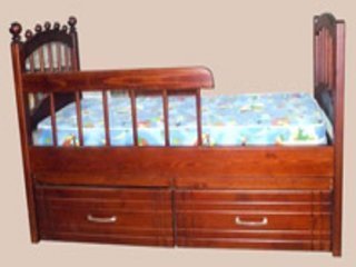 Детская кровать с 2-мя ящиками "Солнышко"