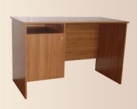 Однотумбовый стол с дверкой для общежития 120х60х75 см - «Comfort Econom»