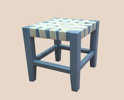 Табурет из массива сосны для сапожника для армии - 34x36x34 см