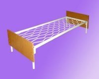 Одноярусная кровать на прокатной пружине для общежития 190х70х60 см - «Comfort Econom»