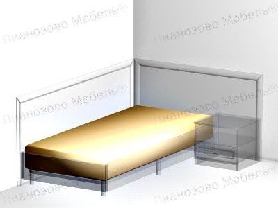 Односпальный матрас для гостиницы 90х200x17 см - «Comfort Style»