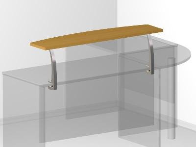 Настольная полка для офиса - 120х30х2,5 см - «Visa Style»