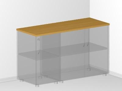 Верхняя панель для офисной мебели - 120х46х2,5 см - «Visa Style»