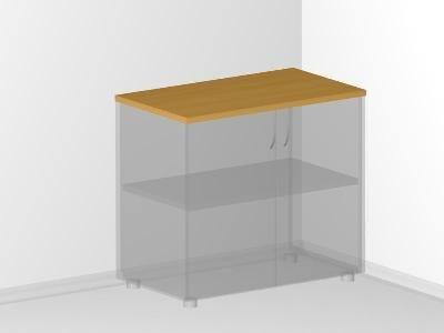 Верхняя панель для офисной мебели - 80х46х2,5 см - «Visa Style»