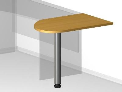 Удлинитель стола для офиса - 60х90х2,5 см - «Visa Style»