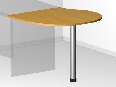 Удлинитель стола для офиса - 80х90х2,5 см - «Visa Style»