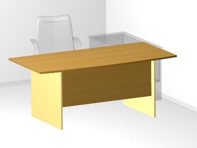 Стол руководителя для офиса - 180х90х72 см - «Visa Style»