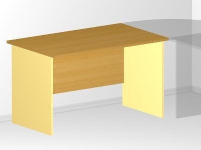 Рабочий стол для офиса - 120х70х72 см - «Visa Style»