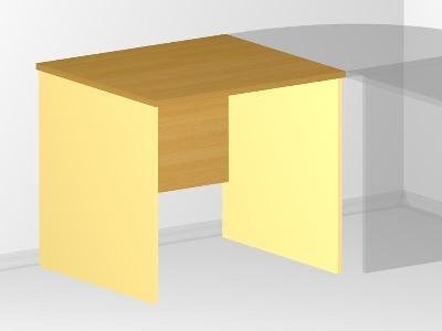 Рабочий стол для офиса - 80х70х72 см - «Visa Style»