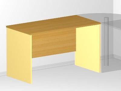 Рабочий стол для офиса - 120х60х72 см - «Visa Style»