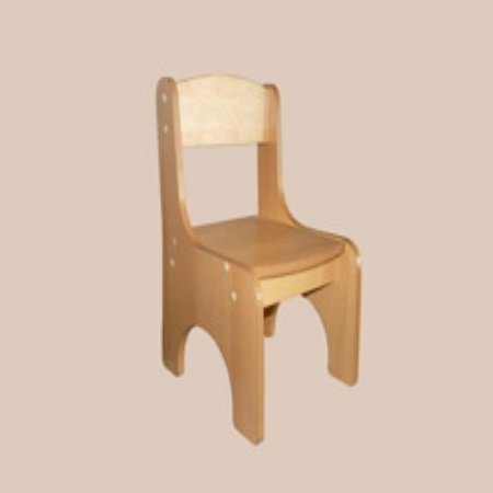 Детский стул из фанеры ДС-03 для детского сада - 30x35x26 см