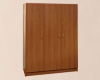 Трехстворчатый шкаф для одежды для общежития 125х46х180 см - «Comfort Econom»