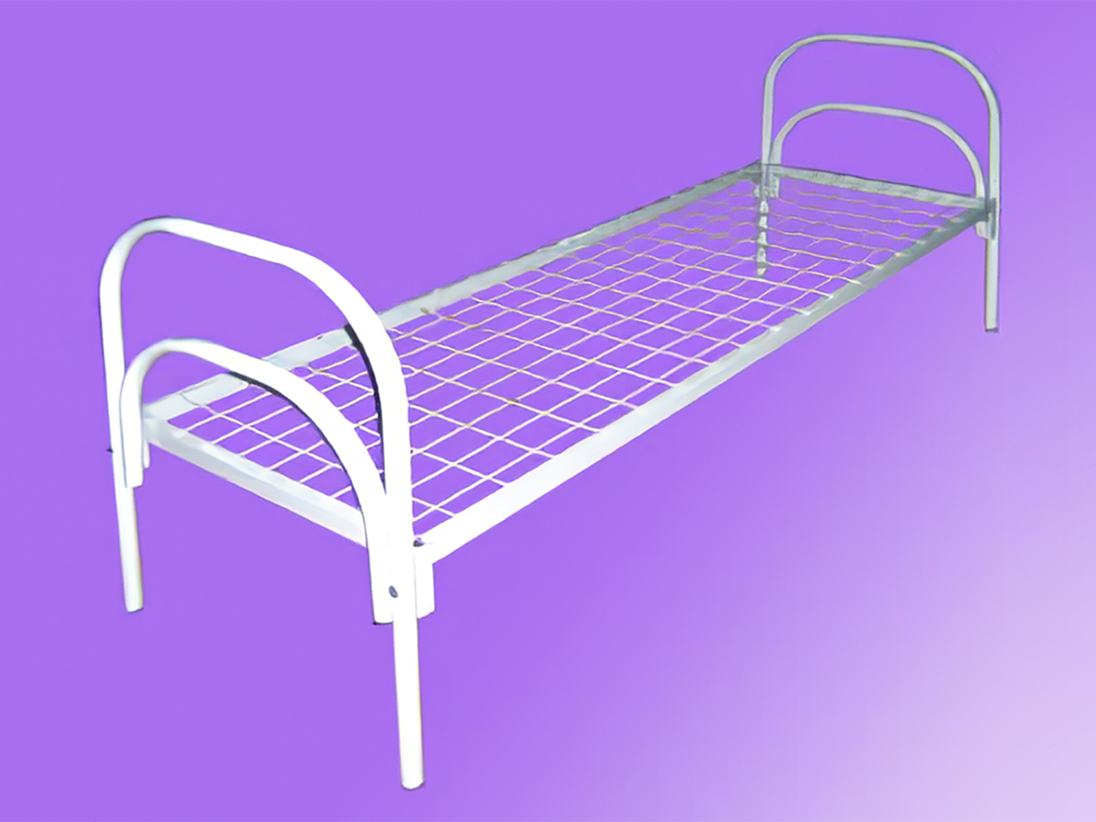 Одноярусная кровать ЭКОНОМ для общежития 190х70х80 см - «Comfort Econom»